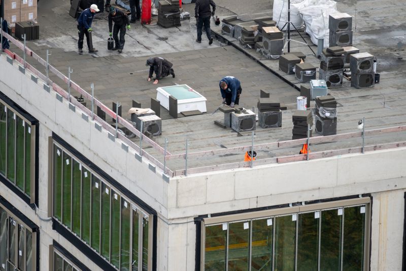 Aluminum Roof Installation detail